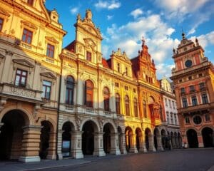 Barocke Fassaden in Bratislava, Slowakei