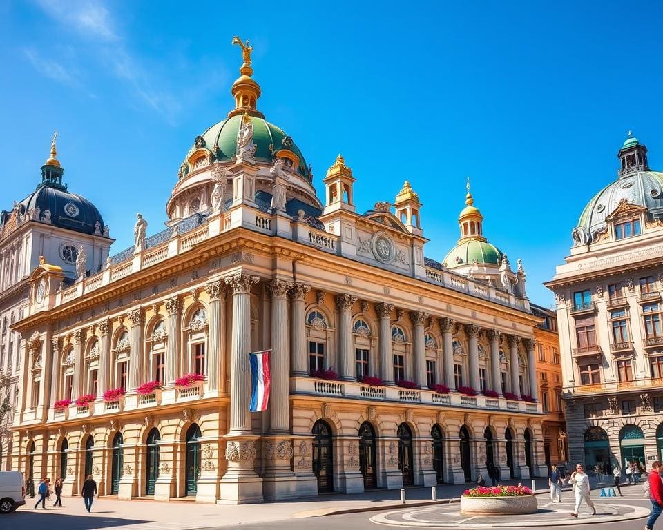 Barocke Fassaden in Wien, Österreich