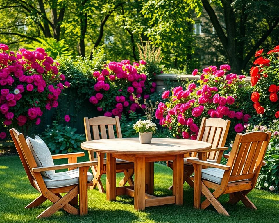 Gartenmöbel aus Naturholz