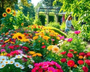 Gartenpflege im Sommer: Bunte Beete und Blumen