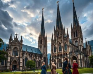 Gotische Kathedralen in Trondheim, Norwegen