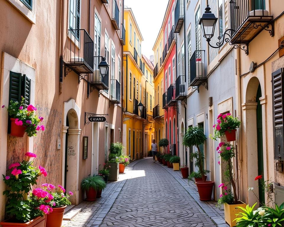 Historische Gassen in Lissabon, Portugal