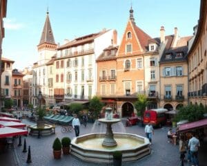 Historische Plätze in Lyon, Frankreich