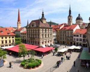 Historische Plätze in Pécs, Ungarn