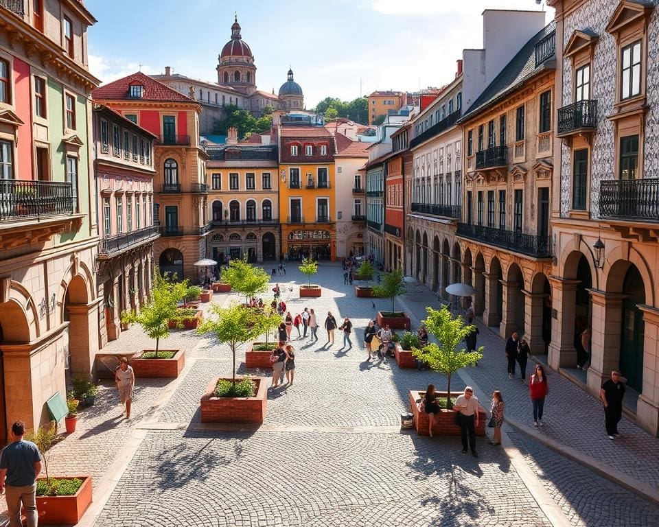 Historische Plätze in Porto, Portugal