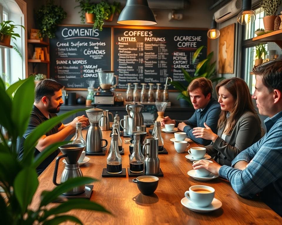 Kaffee-Seminare in Spezialitätencafés