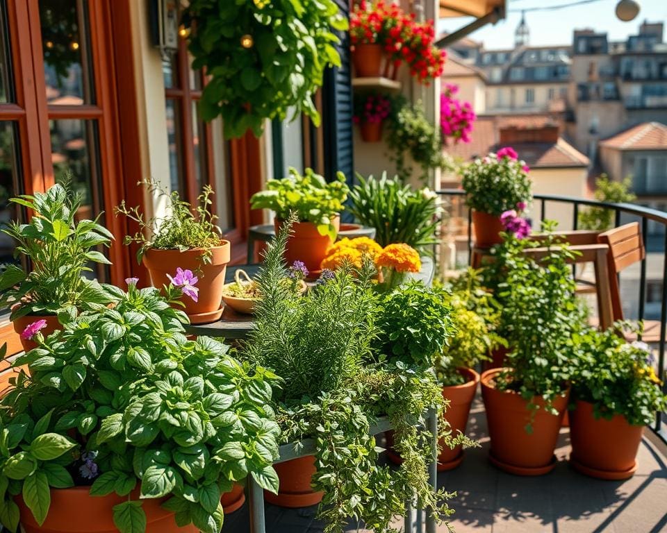 Kräutergarten am Balkon