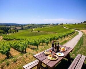 Kulinarische Fahrradtouren durch Weinberge