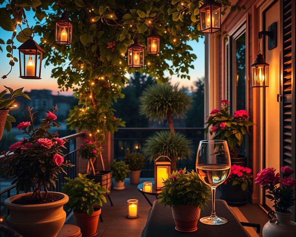 Lichter für den Balkon: So schaffen Sie romantische Akzente