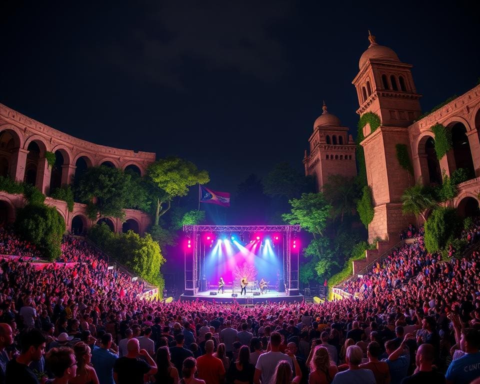 Musikfestivals in historischen Stadien