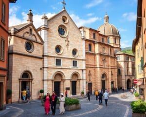 Romanische Kirchen in Siena, Italien