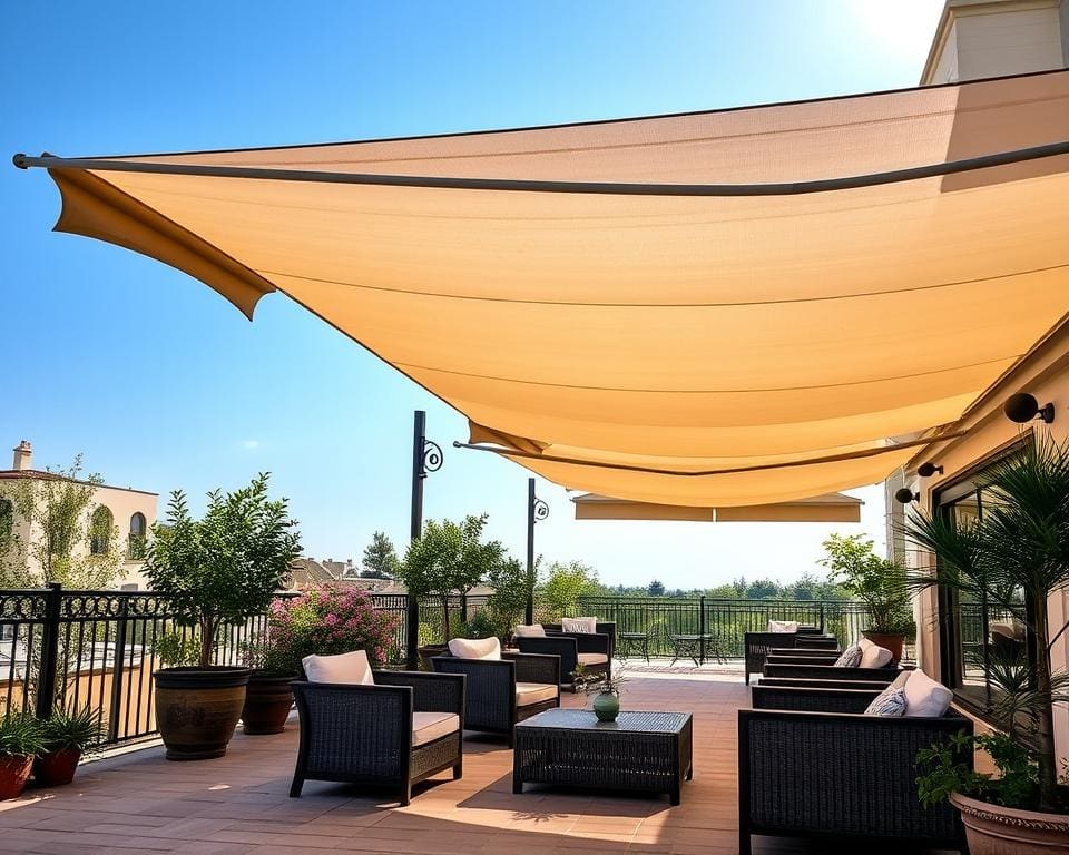 Sonnenschutz für die Terrasse