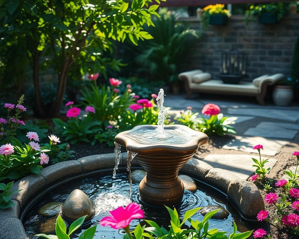 Vorteile eines Wasserspiels im Garten