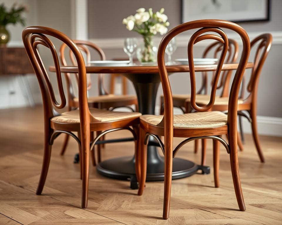 Designmerkmale Esszimmerstühle von Thonet