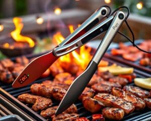 Elektrische Grillzangen mit Temperaturanzeige