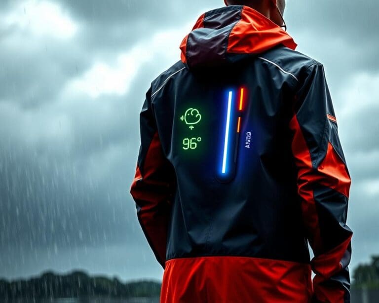 Smarte Regenjacken mit Wetterwarnung