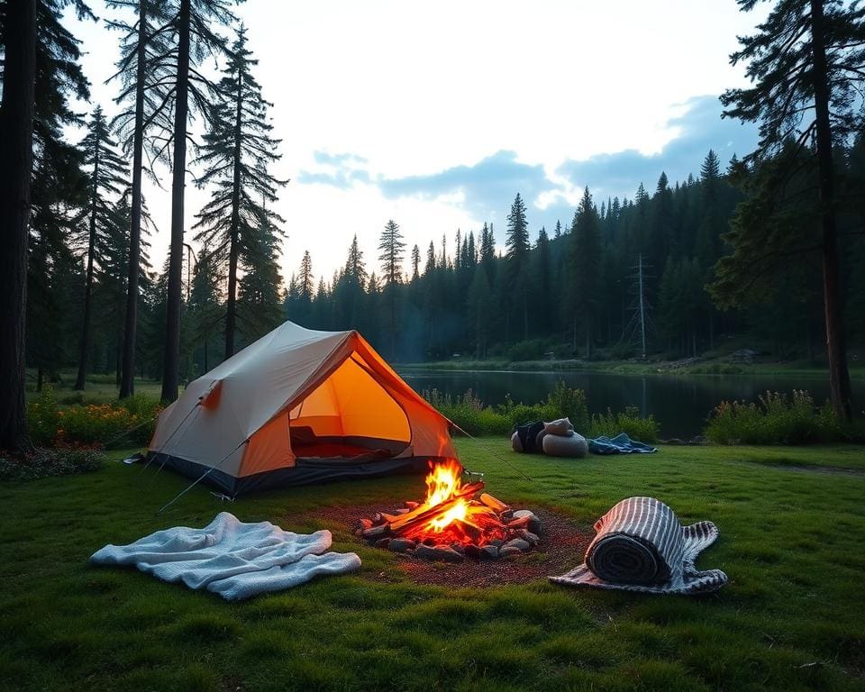 Entspannung im Freien beim Camping