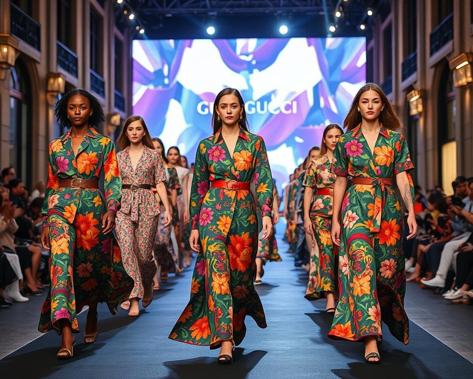 Gucci: Farbenfrohe Muster erobern die Laufstege