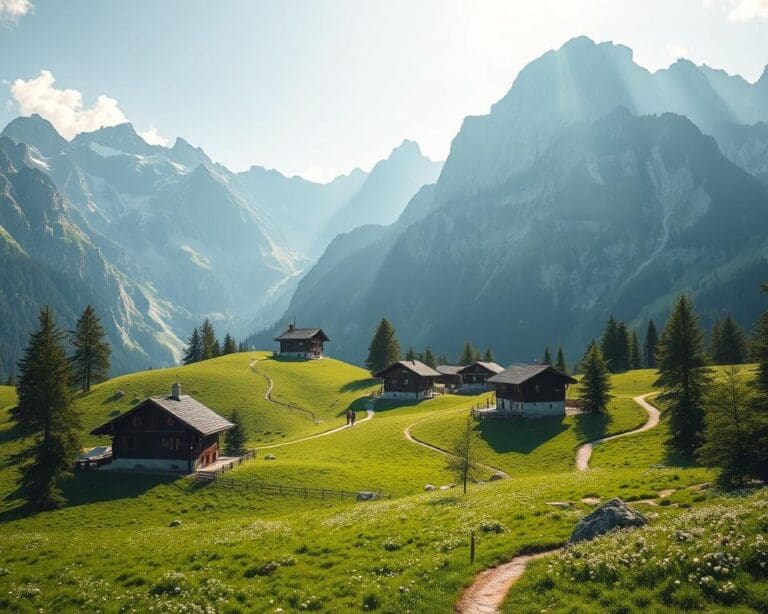 Hüttenwanderungen in den Alpen: Rast und Natur