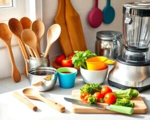 Küchenutensilien für gesundes Kochen