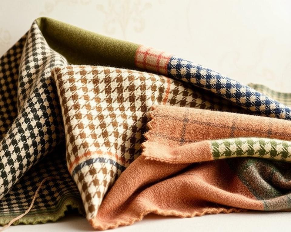 Tweed-Kostüm: Materialien, Farben und Muster