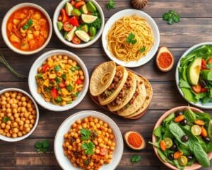 Vegane Rezepte für internationale Gerichte