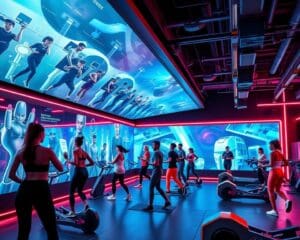 Virtuelle Fitnesskurse mit interaktiven Optionen