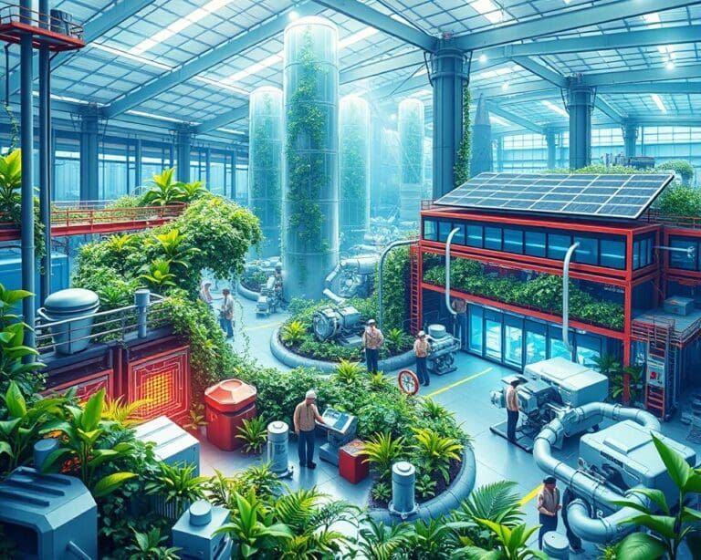 Wie beeinflusst Recycling die Produktion nachhaltiger Technologien?