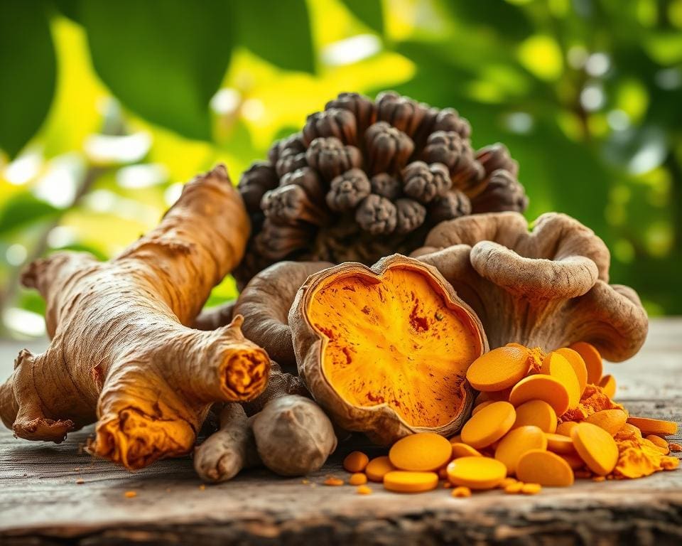 Kurkuma Tamarinde Chaga Pilz natürliche Heilmittel detox Wirkung