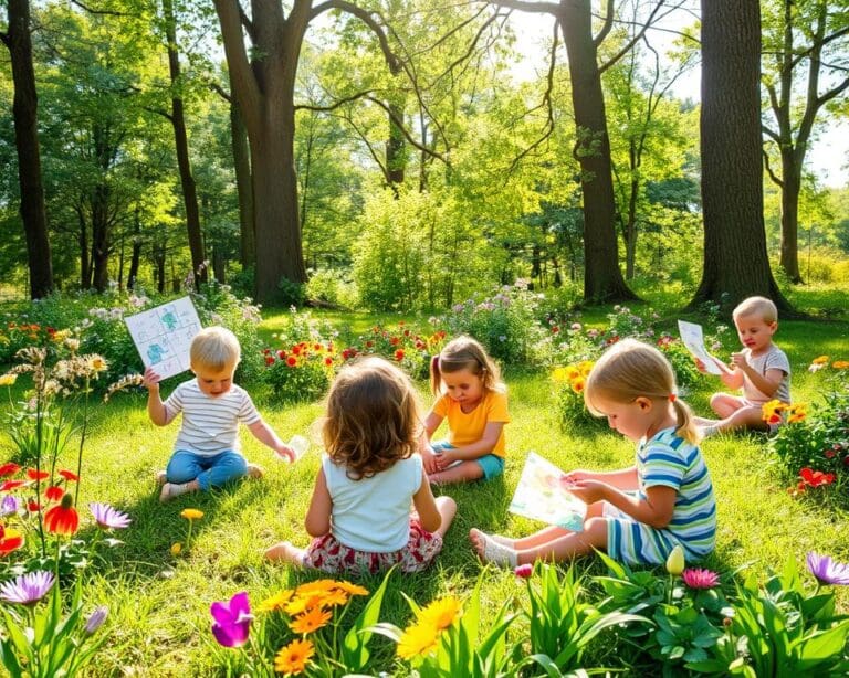 Lernspiele mit Naturbezug: Lernen im Grünen