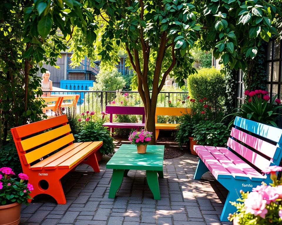 Outdoor-Bänke von Fermob: Für den geselligen Gartenbereich