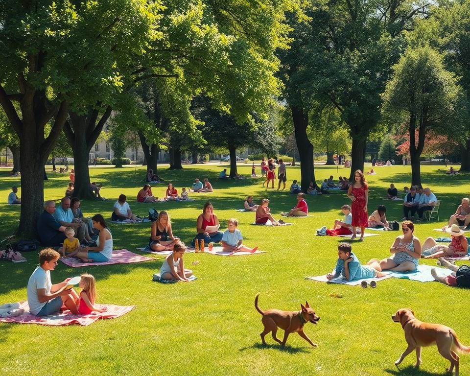 Sommeraktivitäten im Park