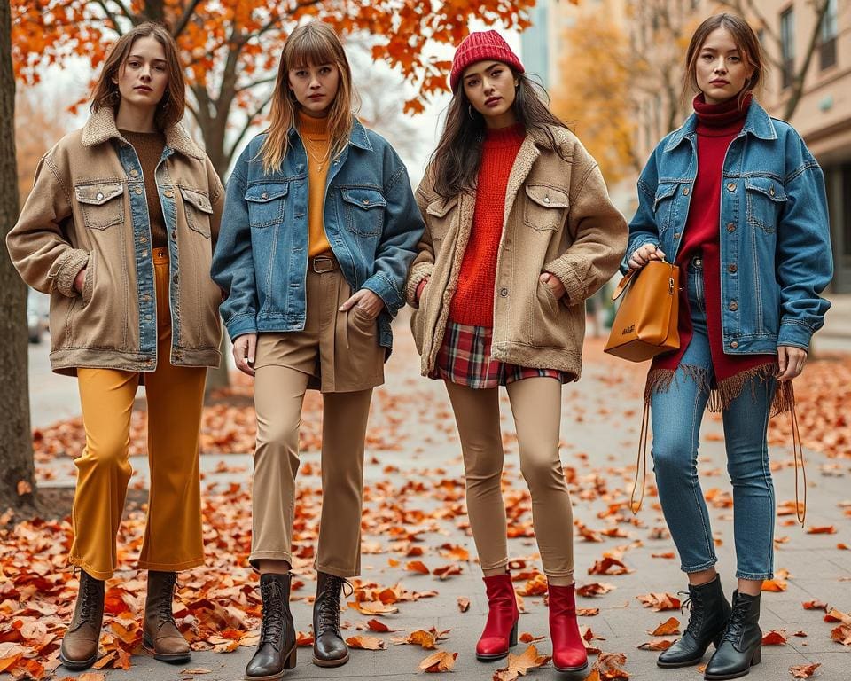 Trendmode Herbst mit Oversized Mode und Jeansjacken