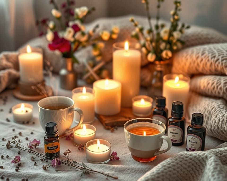 Wellness-Rituale mit beruhigenden Tees und Aromatherapie