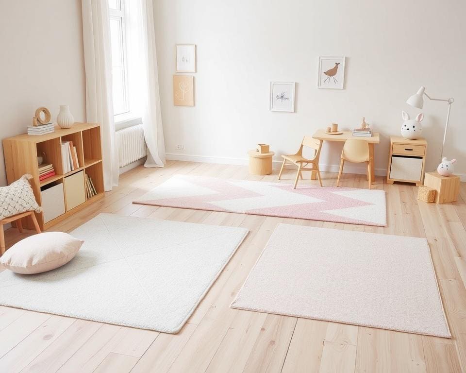 Teppiche im modernen Stil für minimalistische Kinderzimmer