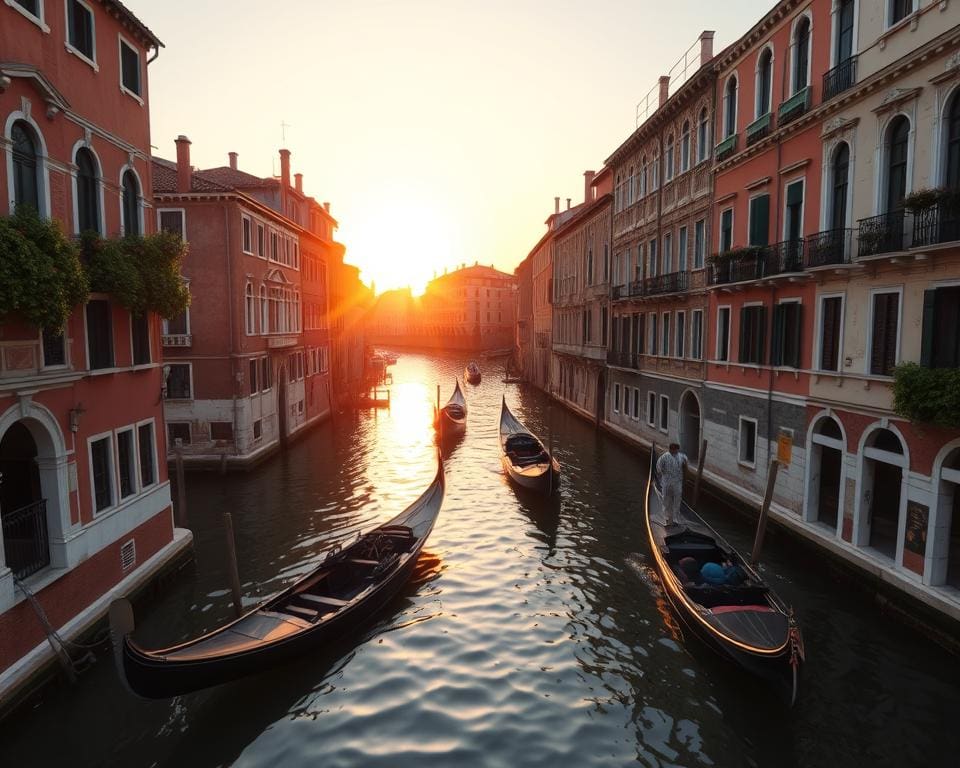 romantische Kanäle in Venedig