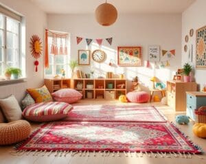 Teppiche im Boho-Look für lebendige Kinderzimmer