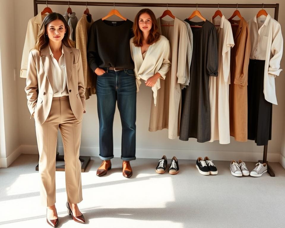 Büro-Outfits und Freizeitmode für verschiedene Anlässe