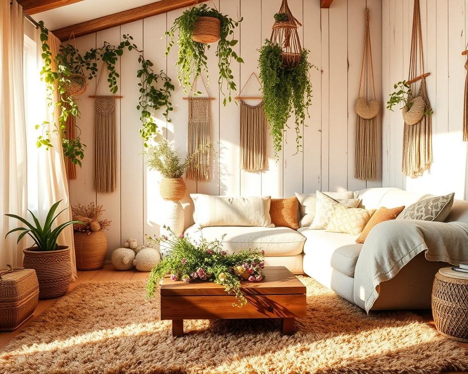Natürlichkeit im Boho-Raum