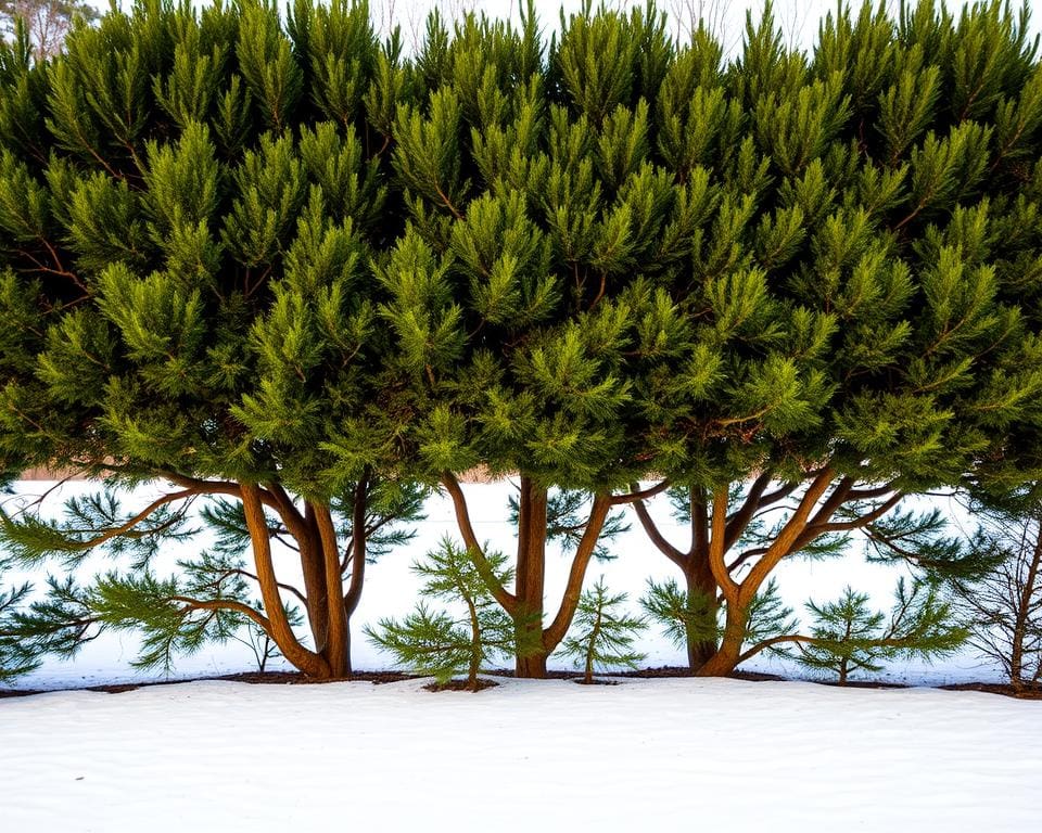 Spalierbaum Wintergrün