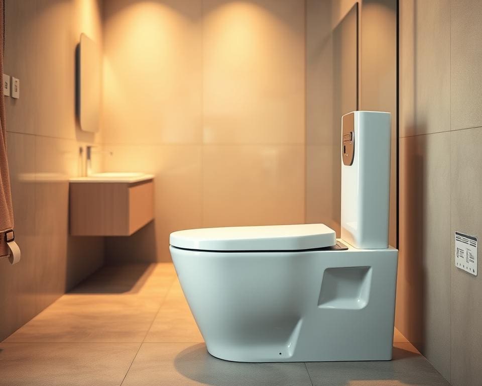 Umweltfreundliche Dusch WC Lösung