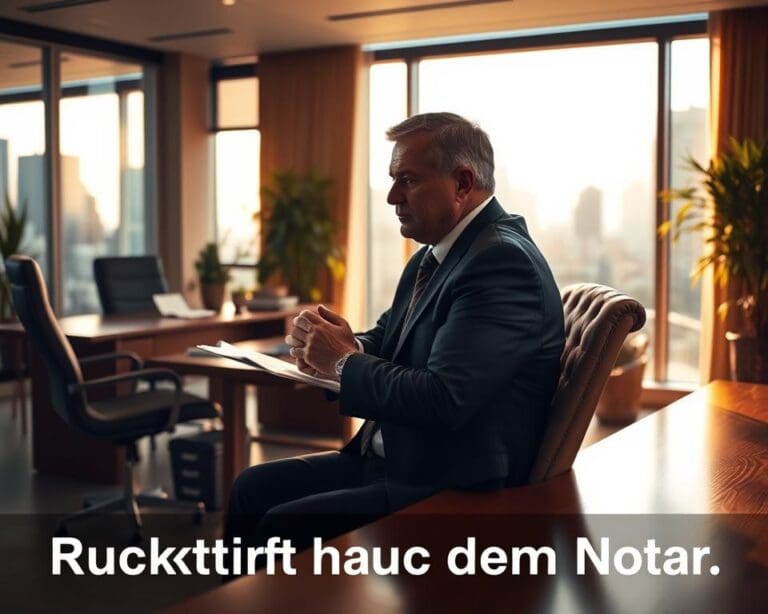Was passiert bei Rücktritt nach dem Notar?