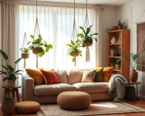 Wie bleibt ein Boho-Raum optisch ruhig?