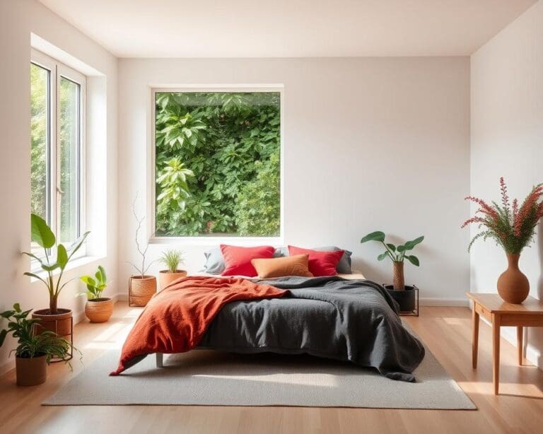 Wie bringst du Farbe in ein minimalistisches Zimmer?