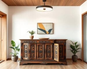 Wie passt ein altes Buffet in ein modernes Japandi-Zimmer?