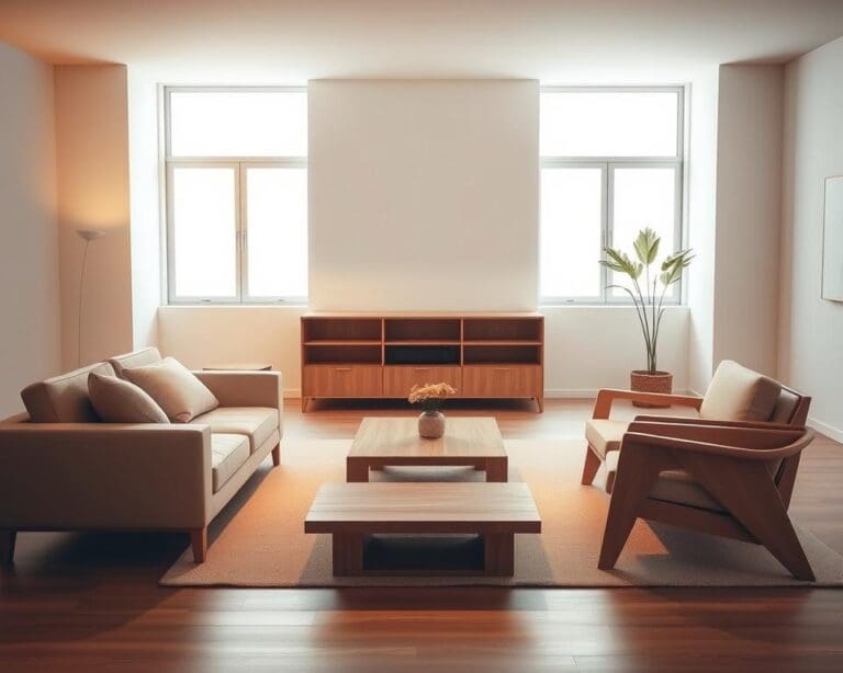 Wie verbindest du minimalistische Möbel mit Farben?