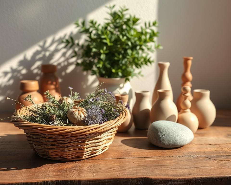 Wohnaccessoires aus Naturmaterialien