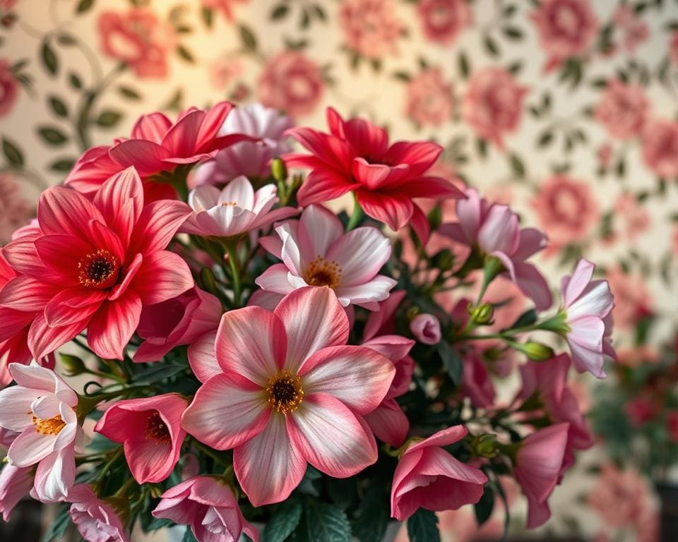 florale Prints im Retro-Stil