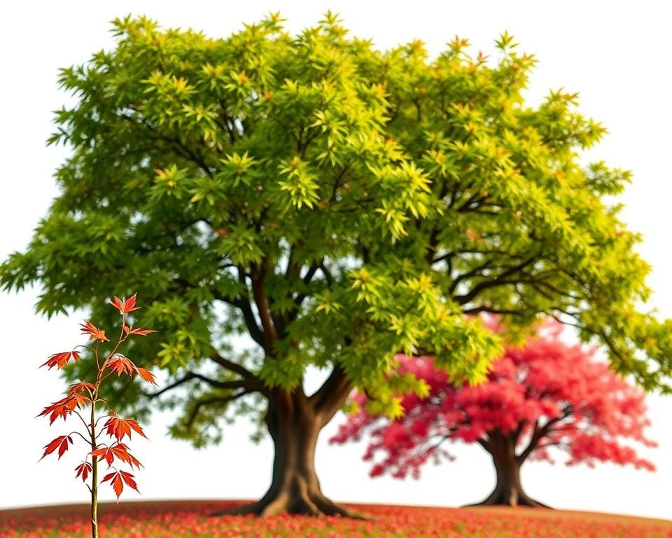 Ahorn Baum Entwicklung