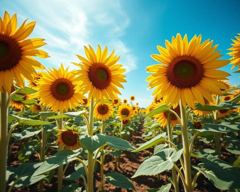 Wie zieht man Sonnenblumen aus Samen?